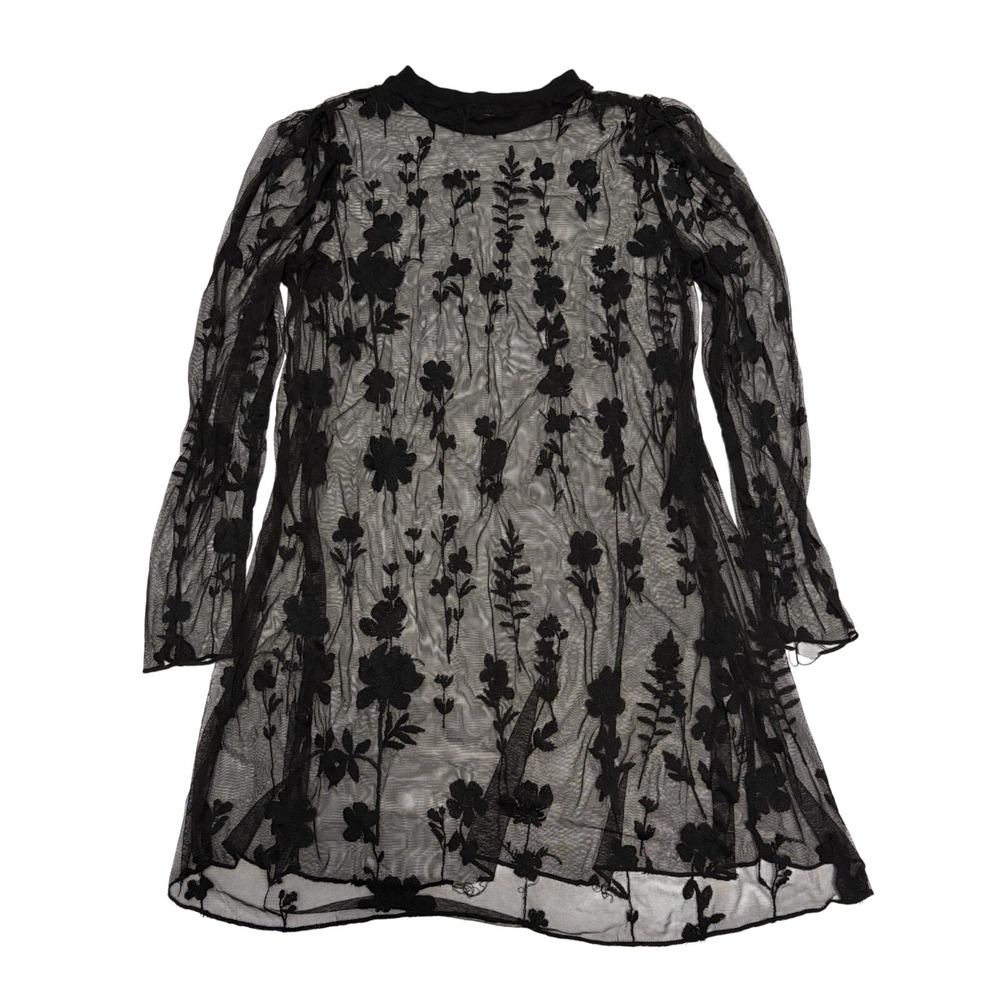 Free People Sheer Lace Whimsical Festival Top Layering Rave Delicate Whimsigoth - Picture 2 of 10